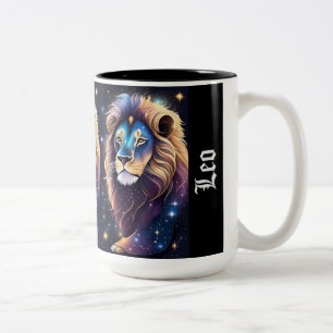 Jewel Galaxy Zodiac Leo Zweifarbige Tasse