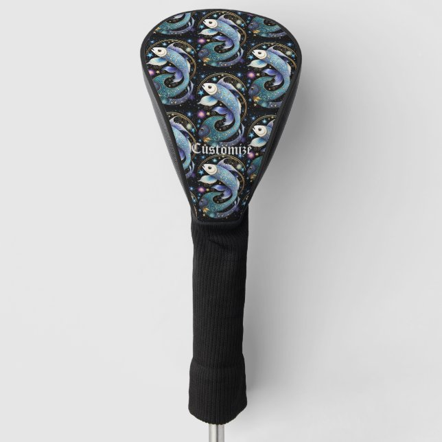 Jewel Galaxy Zodiac Pisces Golf Headcover (Vorderseite)
