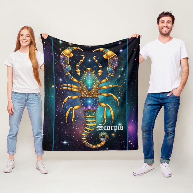 Jewel Galaxy Zodiac Scorpio Fleecedecke (Beispiel)