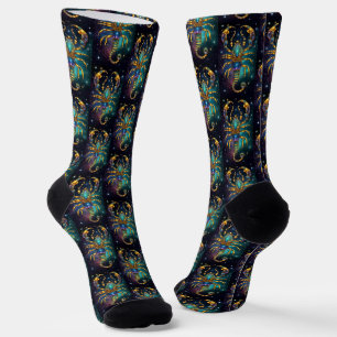 Jewel Galaxy Zodiac Scorpio Socken