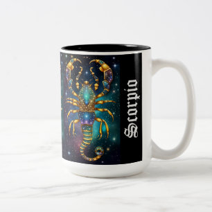 Jewel Galaxy Zodiac Scorpio Zweifarbige Tasse