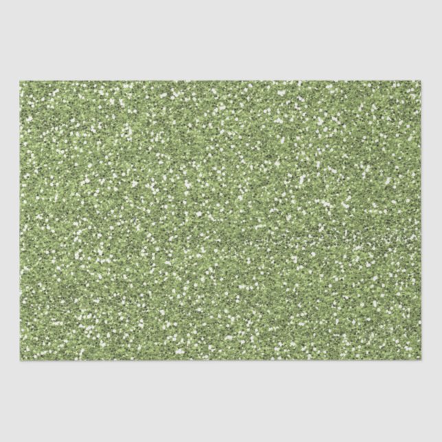 Jewel Green Imitats Glitzer Seidenpapier (Vorderseite)