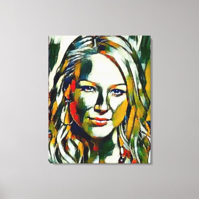 Jewel Kilcher Oil Portrait Leinwanddruck (Vorderseite)