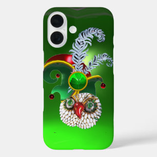 JEWEL OWL, ELF HAT, KLEEBLATT UND DIAMOND FEATHERS iPhone 16 HÜLLE