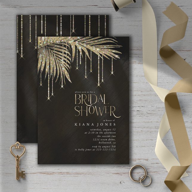 Jewel Palm Leaf Brautparty Gold ID830 (Von Creator hochgeladen)