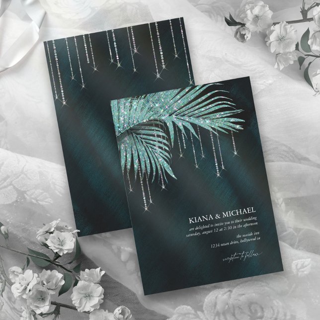 Jewel Palm Leaf Wedding Aquamarin ID830 (Von Creator hochgeladen)