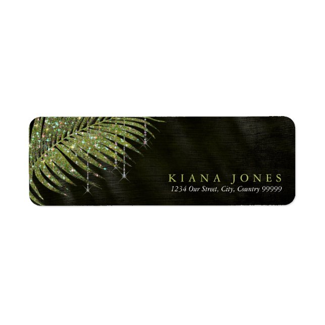 Jewel Palm Leaf Wedding Green ID830 (Vorne)