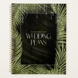Jewel Palm Leaf Wedding Green ID830 Planer