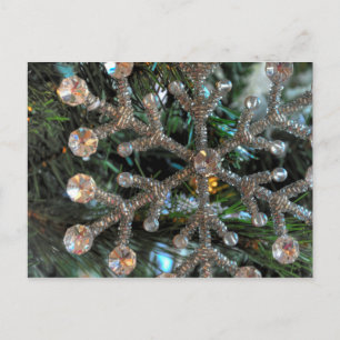 Jewel Snowflake, Weihnachtsbaum, Ziergegend Postkarte