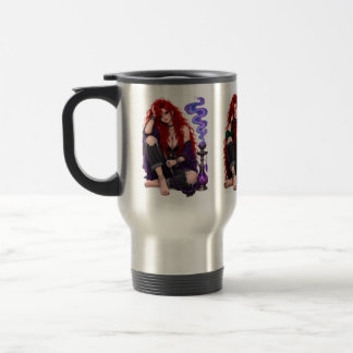 Jewel-Ton-Reisekaffeetasse mit Hookah-Mädchen Reisebecher