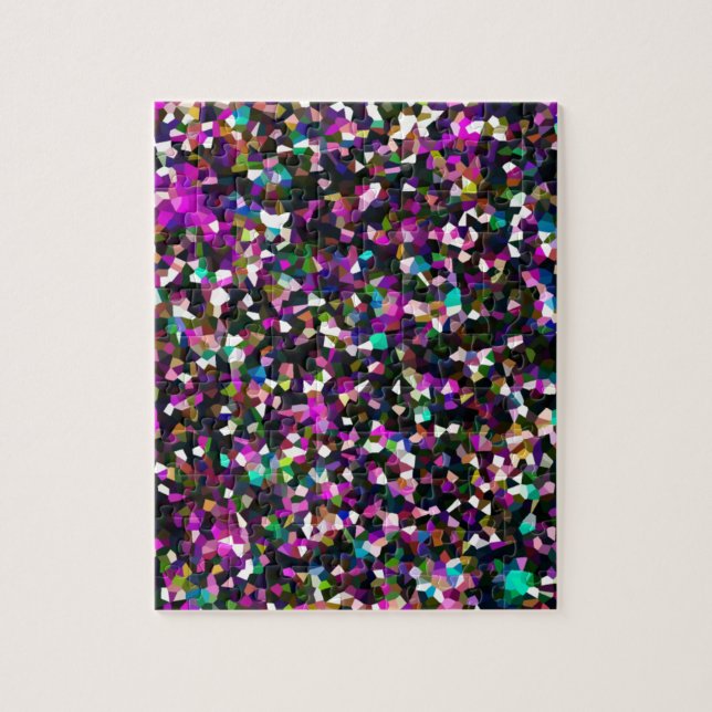 Jewel Tone Crystal Pixels Puzzle (Vertikal)