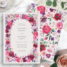 Jewel Tone Floral Wedding