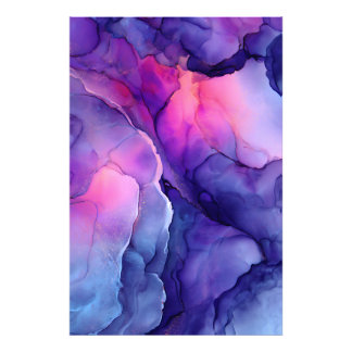 Jewel Tone Fluid Resin Nebula Glow Fotodruck