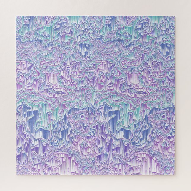 Jewel Tone Glitch Puzzle (Vertikal)