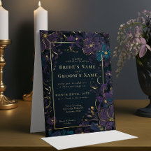 Jewel Tone Lila und Aquamarine Blume