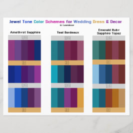 Jewel Tone Wedding Color Schemes Paletten