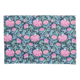 Jewel Toned Boho Chalk Chintz Floral Pattern Kissenbezug