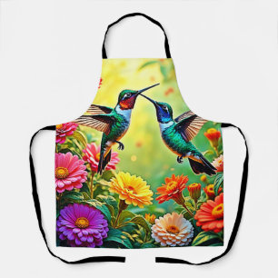 Jewel Toned Hummingbird Magic Design Schürze