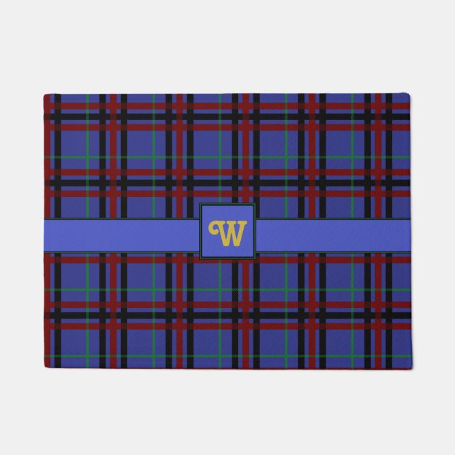 Jewel Toned Kariert Doormat Fußmatte (Vorderseite)
