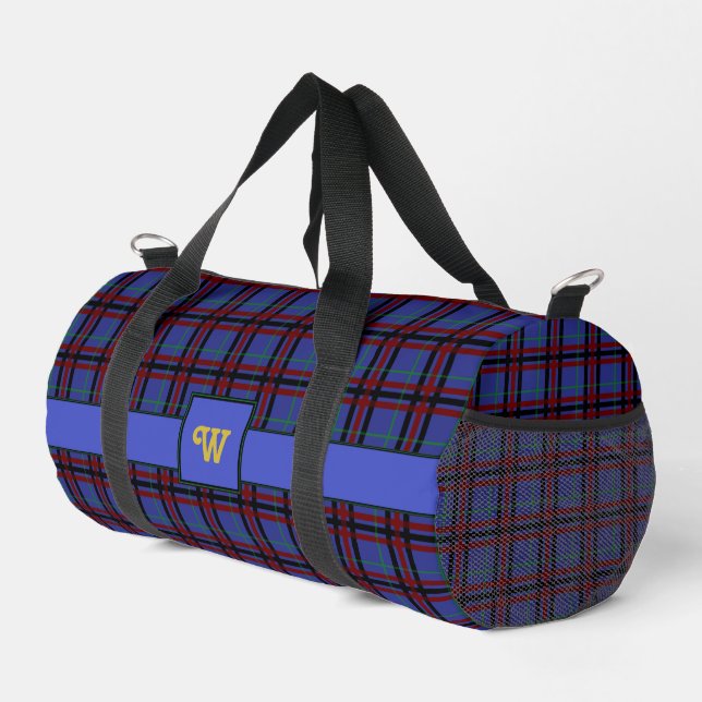 Jewel Toned Kariert Duffle Bag (Rechte Ecke)