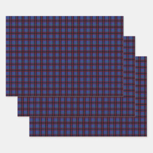 Jewel Toned Kariert Wrapping Paper Set Geschenkpapier Set