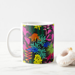 Jewel Tones Tropical Rainforest Pangolins Kaffeetasse