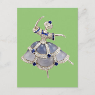 Jeweled Ballerina Postkarte