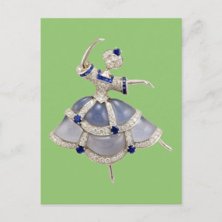 Jeweled Ballerina Postkarte