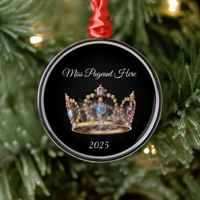 Jeweled Crown Christmas Ornament (Baum)