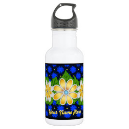 Jeweled Daisies (Personalisiert) Trinkflasche