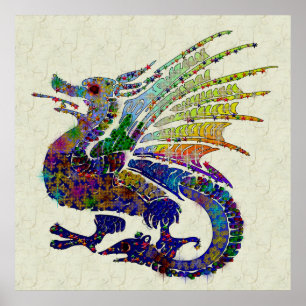 Jeweled Drache Poster
