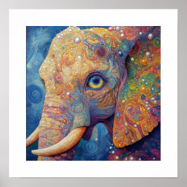 Jeweled Elephant Poster