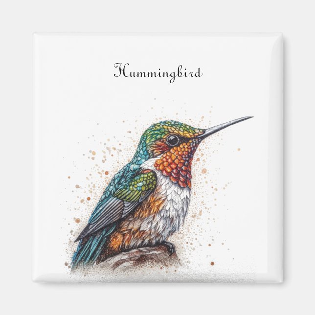 Jeweled Hummingbird Serenade Magnet (Vorne)