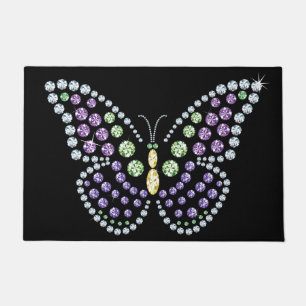 Jeweled Kristall Butterfly Rug Fußmatte