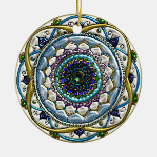 Jeweled Mandala (Ornament der Personalisierten Ker Keramikornament