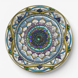 Jeweled Mandala Pappteller