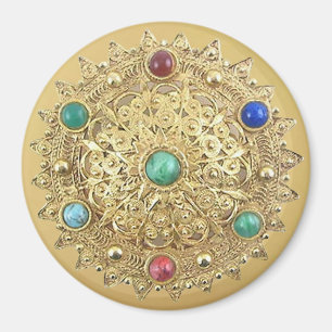 Jeweled Medallion Magnet