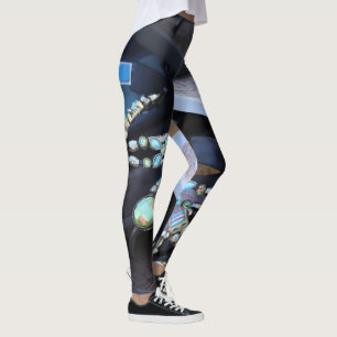 Jeweled Sandals Leinwand Leggings-Einzigartige Mod Leggings