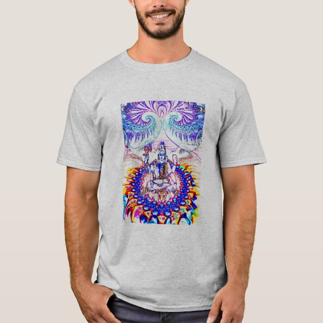 JEWELED SHIVA YOGA T SHIRT MÄNNER FRAUEN KINDER (Vorderseite)