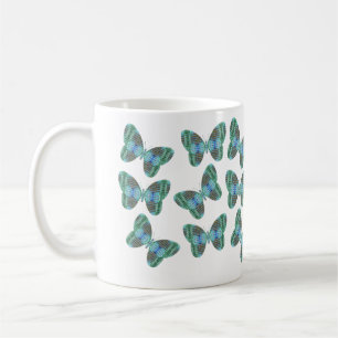 Jewelen Butterfly Illustration Tasse