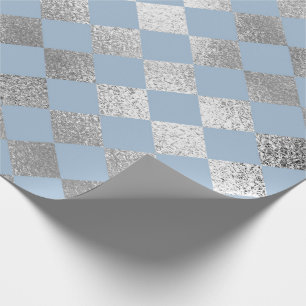 Jewelier Diamond Squares Blue Silver Vip Geschenkpapier