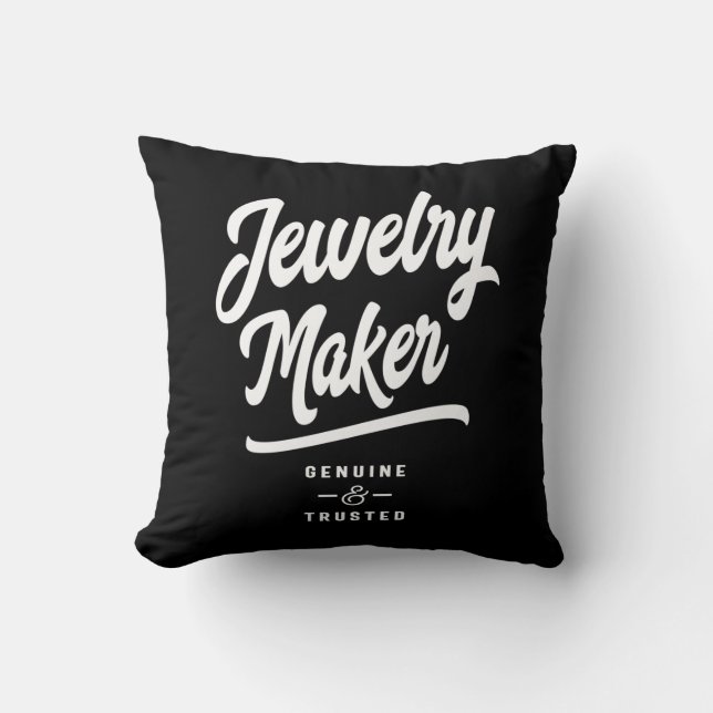 Jewelier Maker Job Title Gift Kissen (Vorderseite)