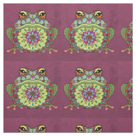 Jewelled Frosch auf Lila Stoff