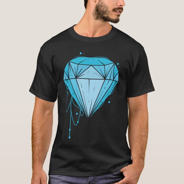 Jewellery I Bling I Glitter I Diamond Shape I Diam T-Shirt (Vorderseite)