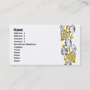 JEWELRY BUSINESS CARD - White Visitenkarte