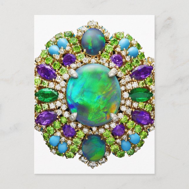 Jewelry Mandala Postkarte (Vorderseite)