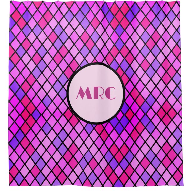 Jeweltone Diamonds Duschvorhang (Vorderseite)