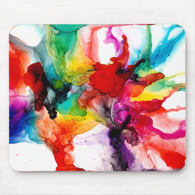 Jeweltone Prism - Aquarell Mousepad (Vorne)