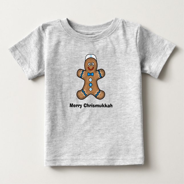 Jewish Christlich Baby Chrismukkah Open T - Shirt (Vorderseite)