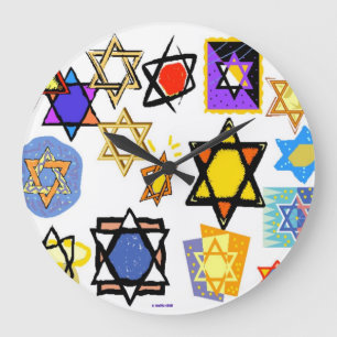 JEWISH FERIEN - DESIGNER WALL CLOCKS - GIFTS GROßE WANDUHR